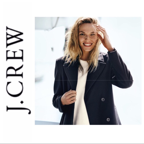 J. Crew Jackets & Blazers - 💕SALE💕 J.Crew Black Wool Cashmere Blend Peacoat